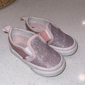 Glitter Pink Toddler Vans
